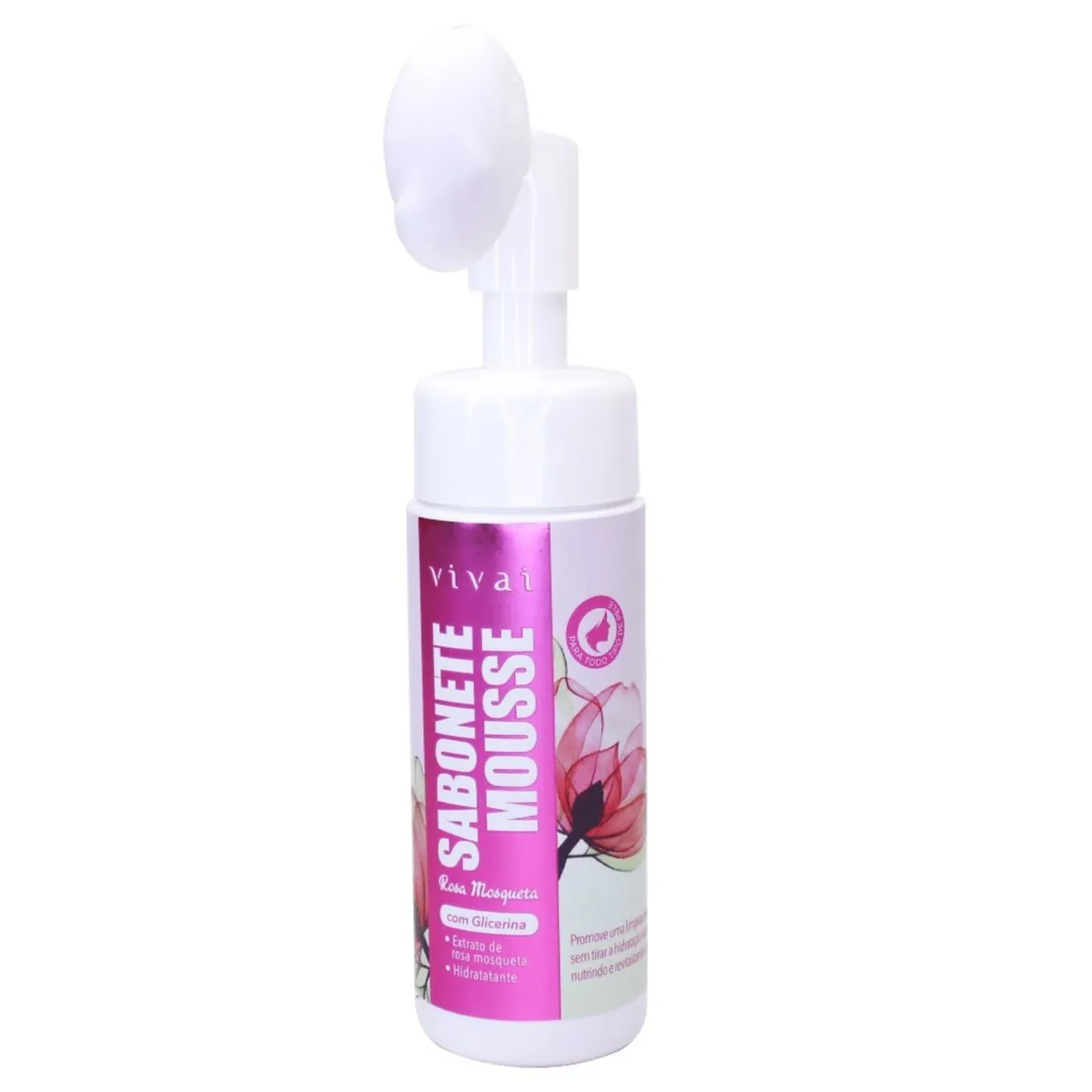 Kit c/2 Sabonete Mousse Rosa Mosqueta Vivai