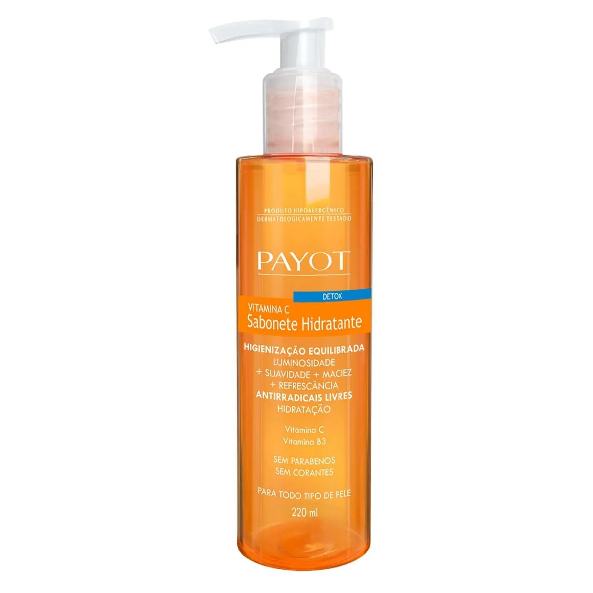 Kit c/2 Sabonete Hidratante Detox Vitamina C Payot 220ml