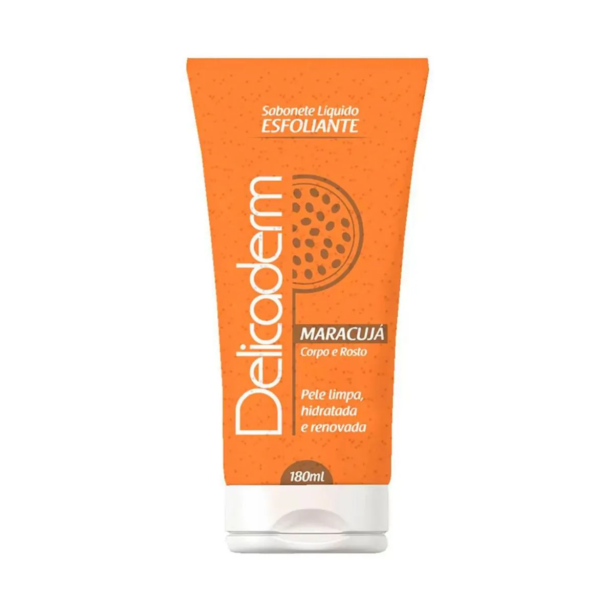 Kit c/2 Sabonete Líquido Delicaderm Esfoliante Maracujá 180ml