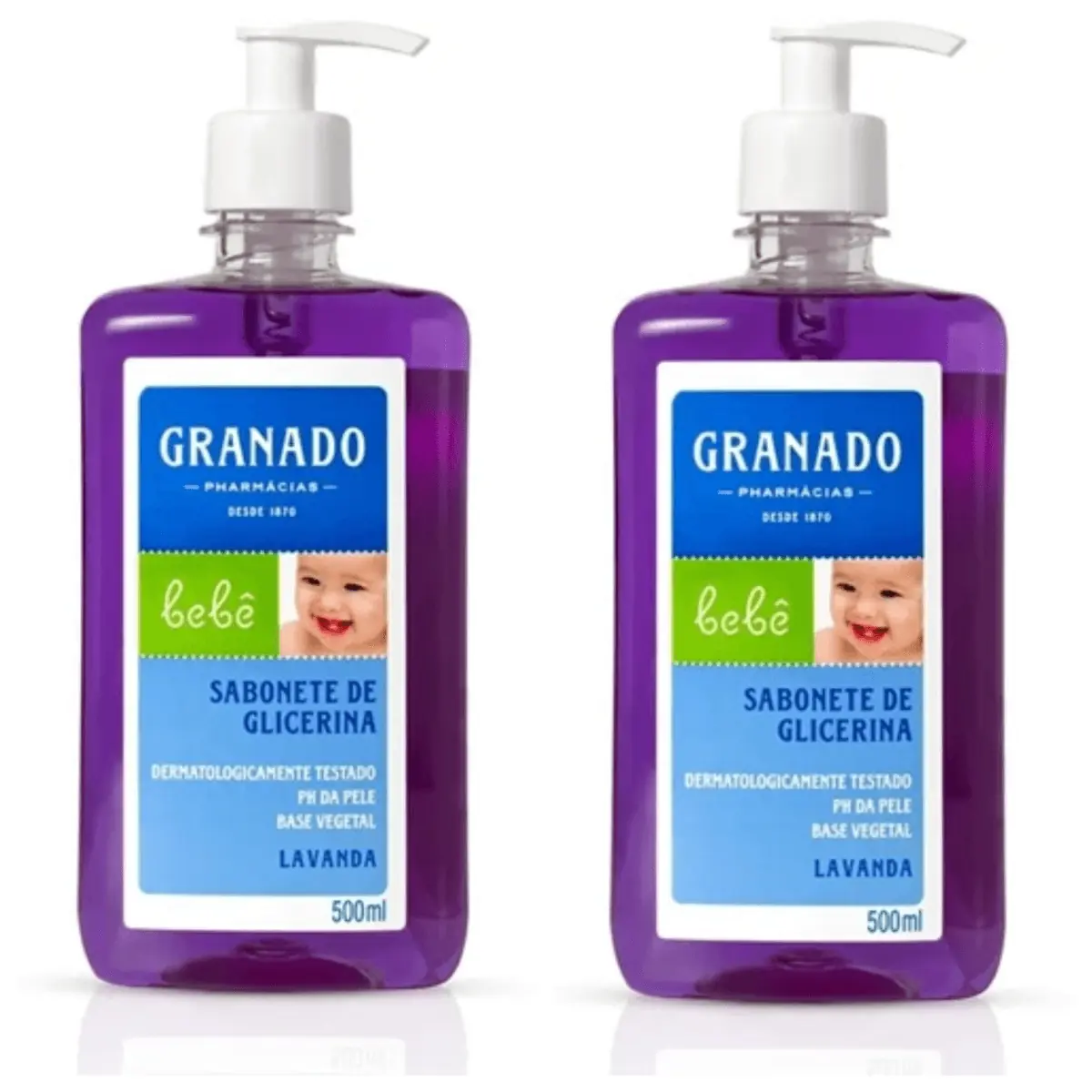 Kit c/2 Sabonetes Líquido Bebê Lavanda Granado 250ml