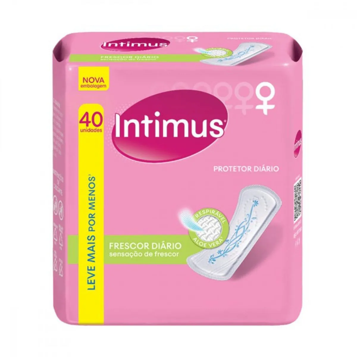 Kit c/2 Absorvente Intimus Protetor Diario Com Perfume 40 Unidades