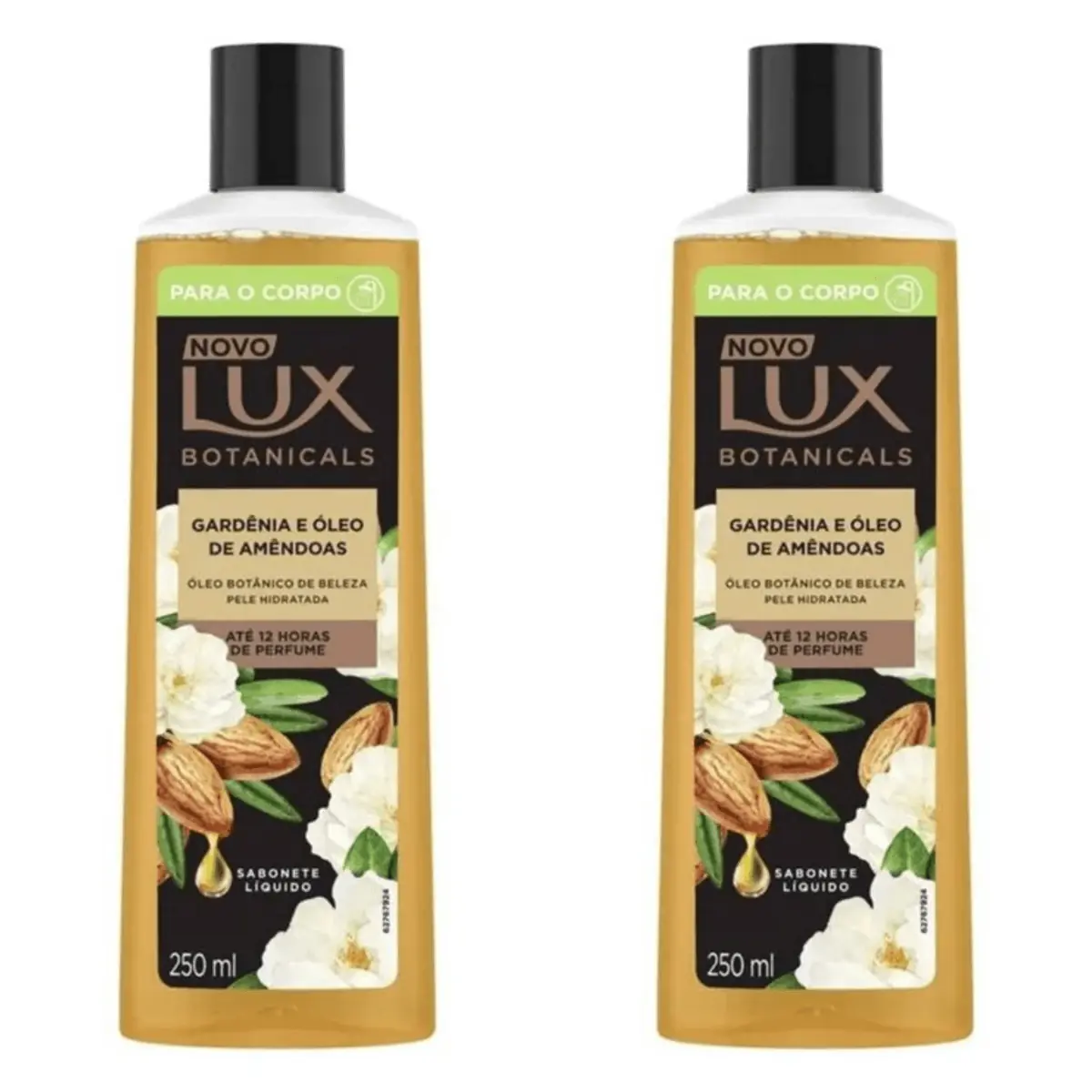 Kit c/2 Sabonetes Líquido Lux 250ml Gardenia E Óleo De Amêndoas
