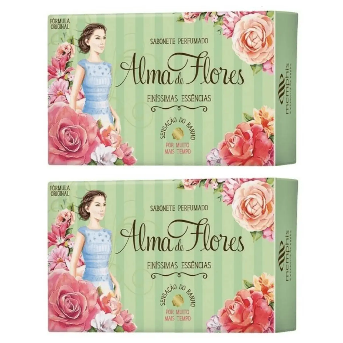 Kit c/2 Sabonetes Alma De Flores Tradicional 130g