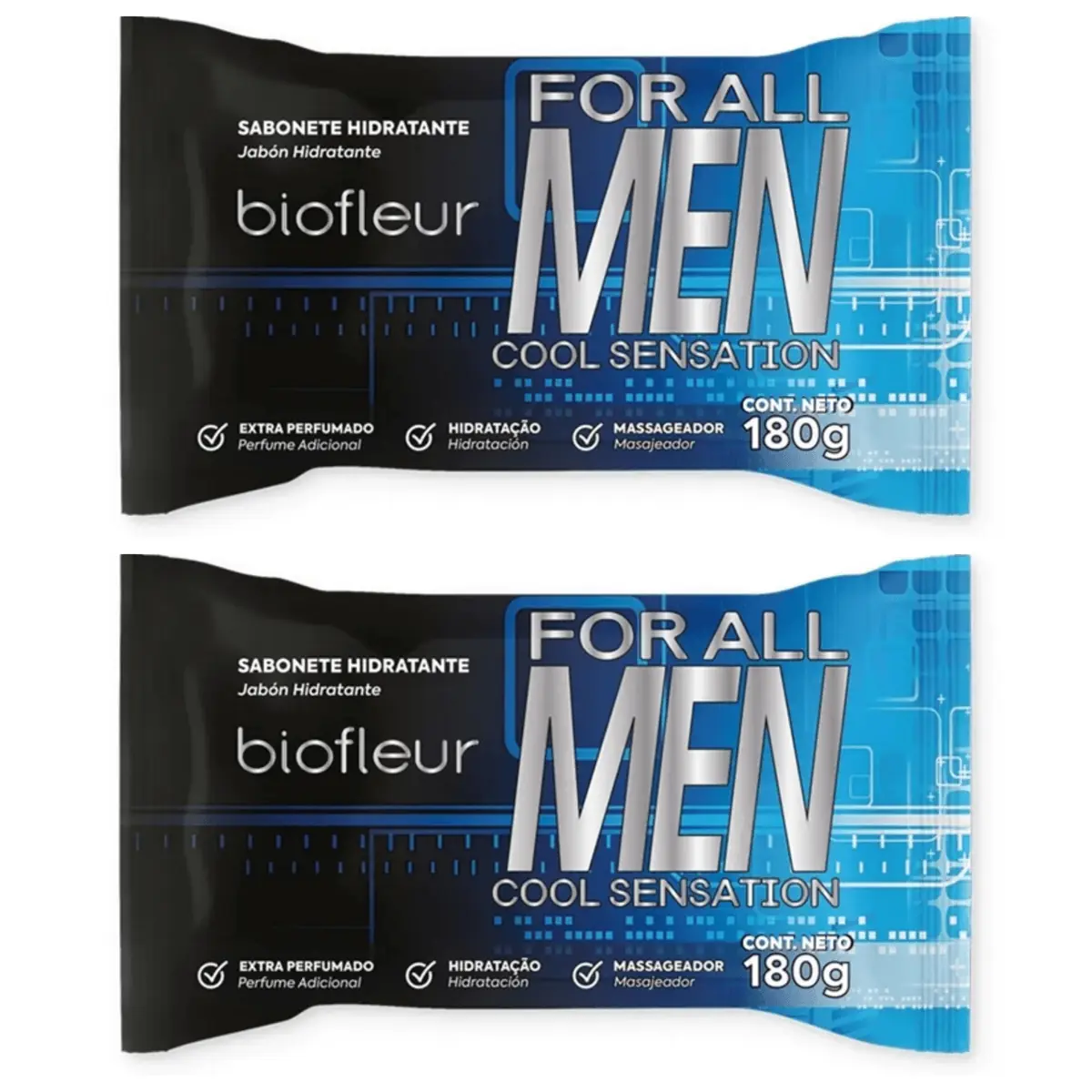 Kit c/2 Sabonetes Biofleur 180g Masculino