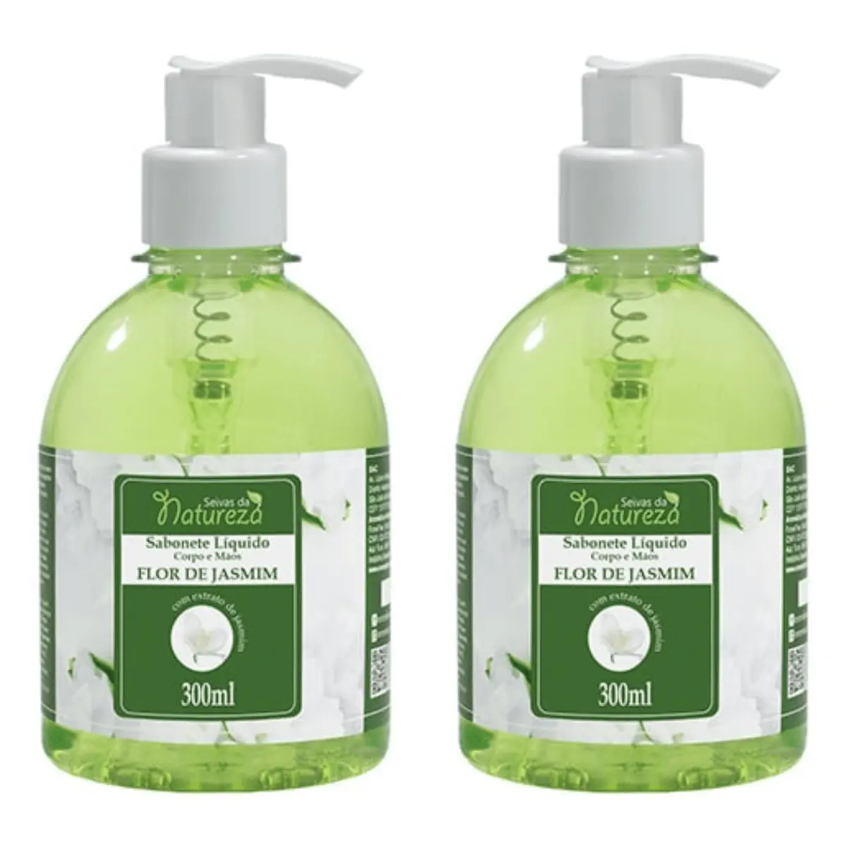 Kit c/2 Sabonetes Líquido - Seivas da Natureza 300ml Flor de Jasmim
