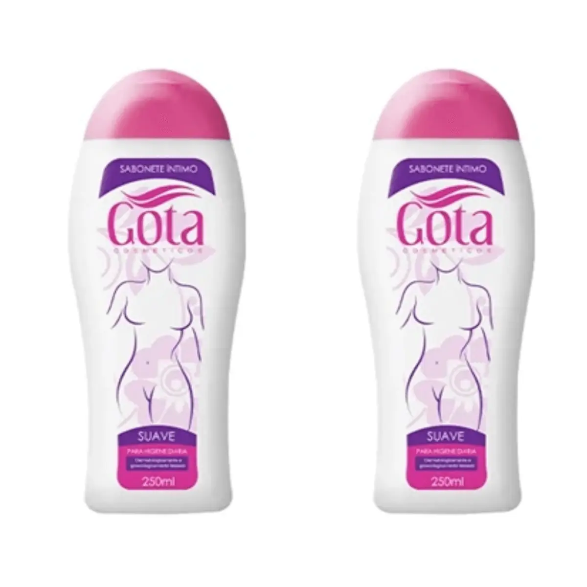 Kit c/2 Sabonetes Íntimo Gota Dourada Suave 250ml