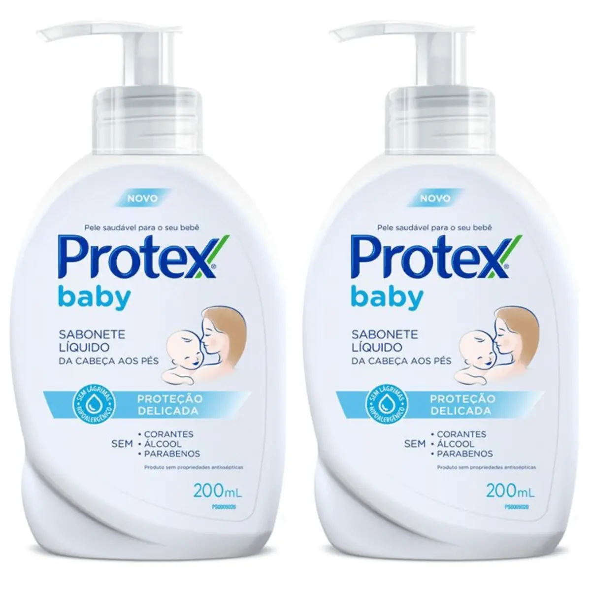 Kit c/2 Sabonetes Líquido Protex Baby Cabeça aos Pés 200ml