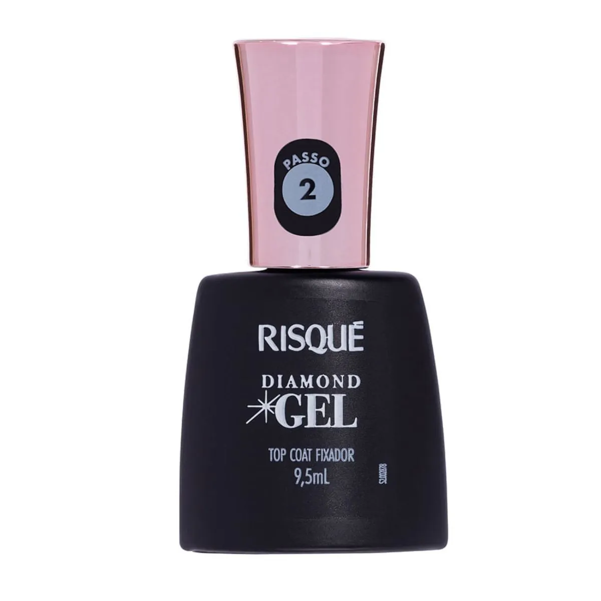 Kit c/4 Esmalte Risque Diamond Gel Fixador Top Coat