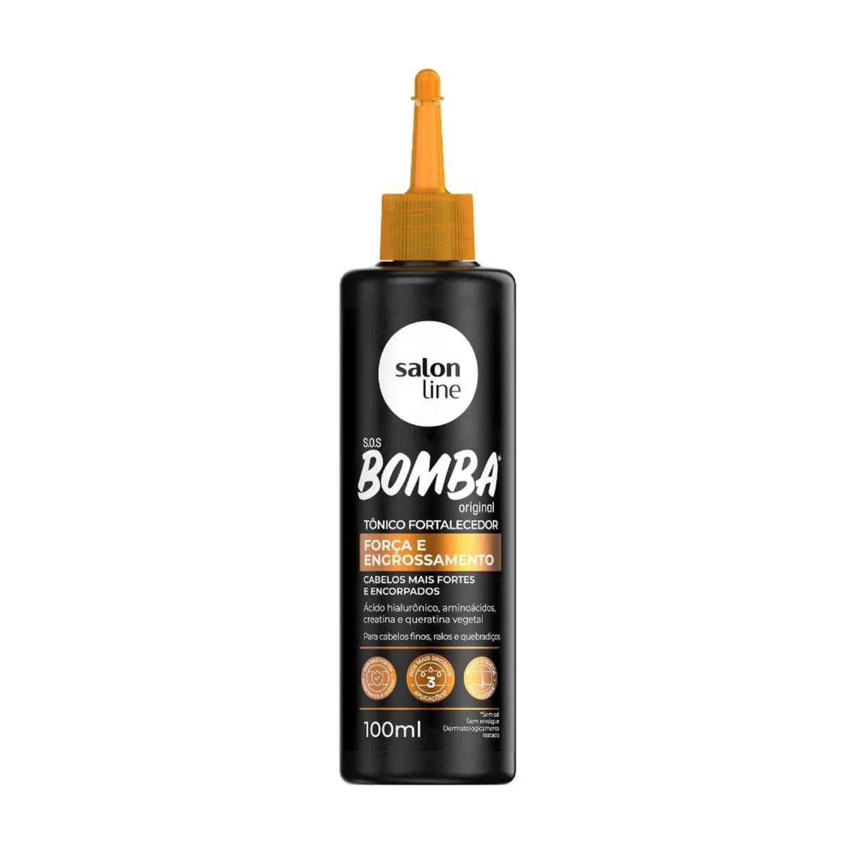 Kit c/4 Tônico SOS Bomba Força e Engrossamento 100ml