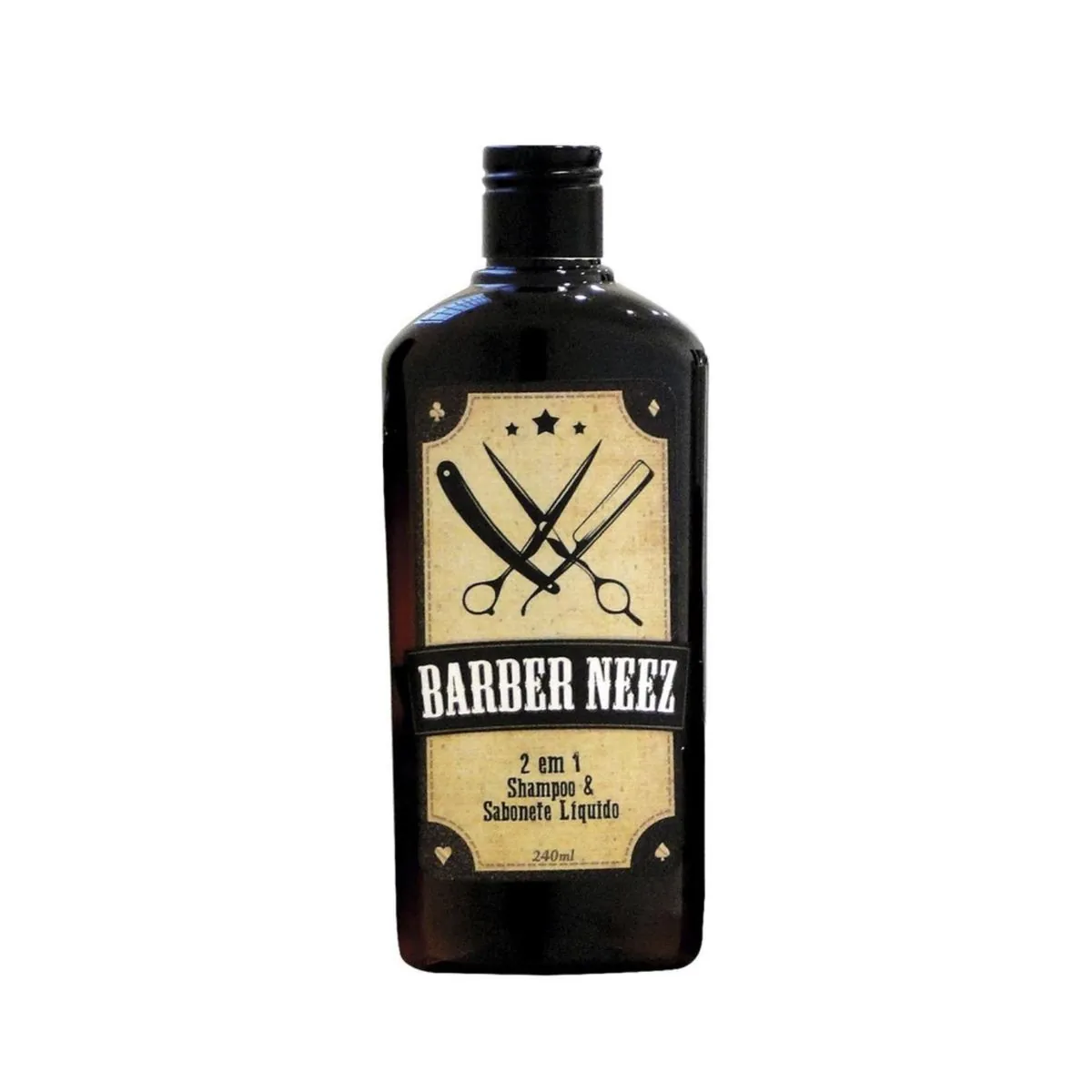 Kit c/4 Shampoo Sabonete Neez Barber 240ml