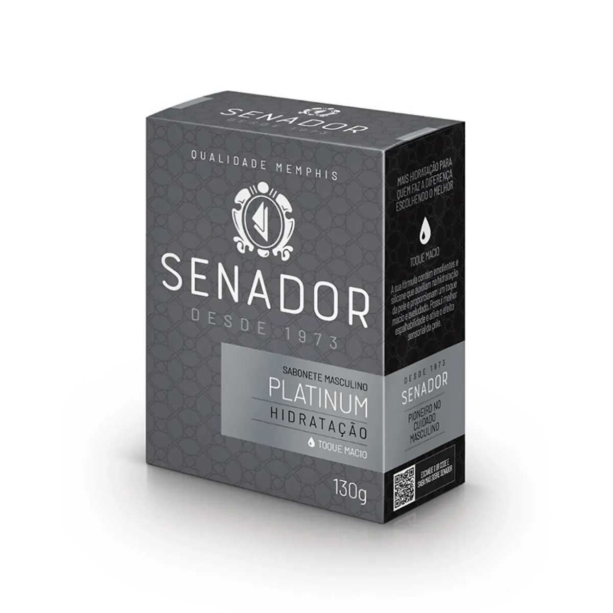 Kit c/4 Sabonete Senador Platinum 130g