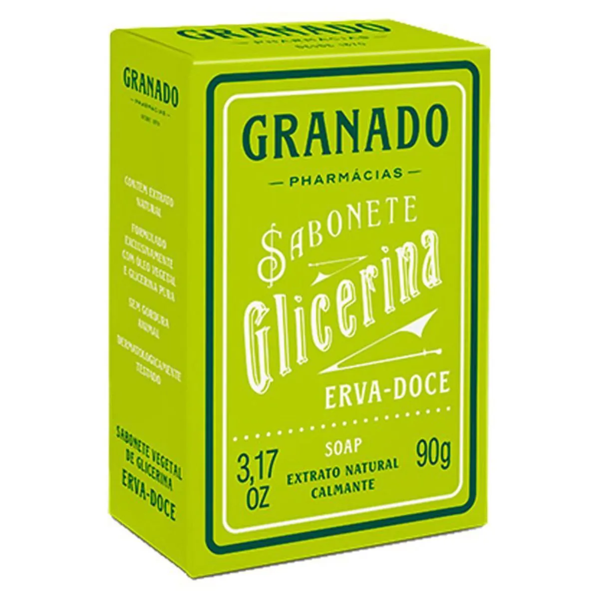 Kit c/4 Sabonete de Glicerina Erva-Doce Granado 90g
