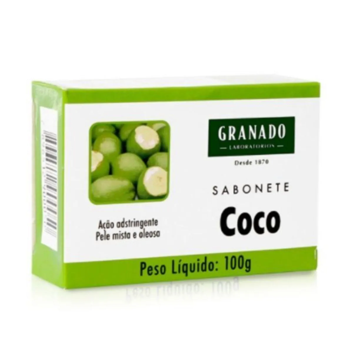 Kit c/4 Sabonete em Barra Coco 100g Pele Mista e Oleosa Granado
