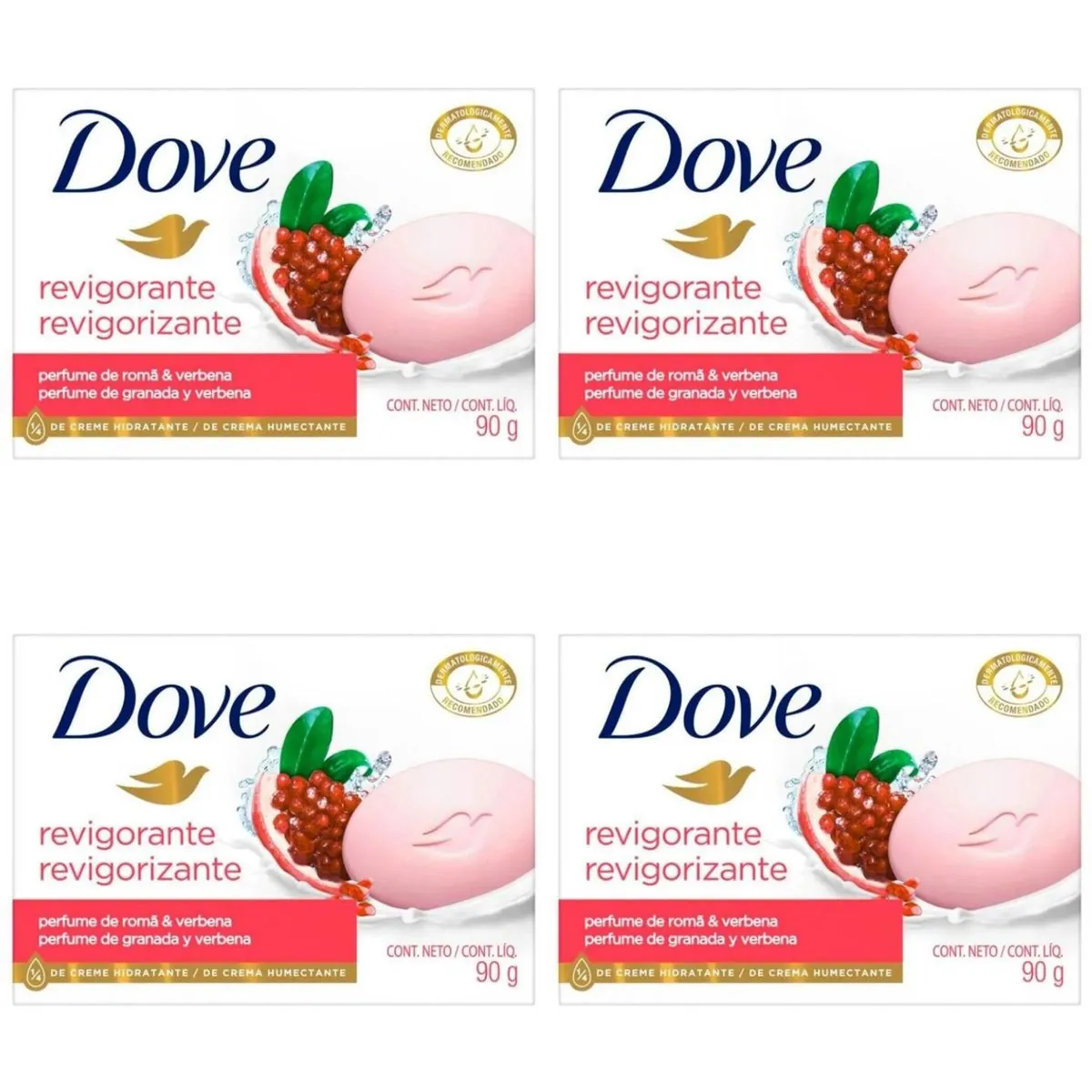 Kit c/4 Sabonetes Dove 90g Dove Revigorante