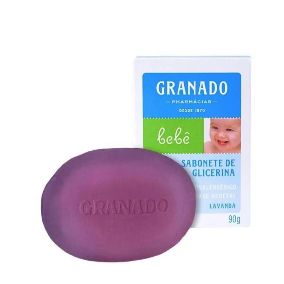 Kit c/4 Sabonete Granado Glicerina 90g Lavanda