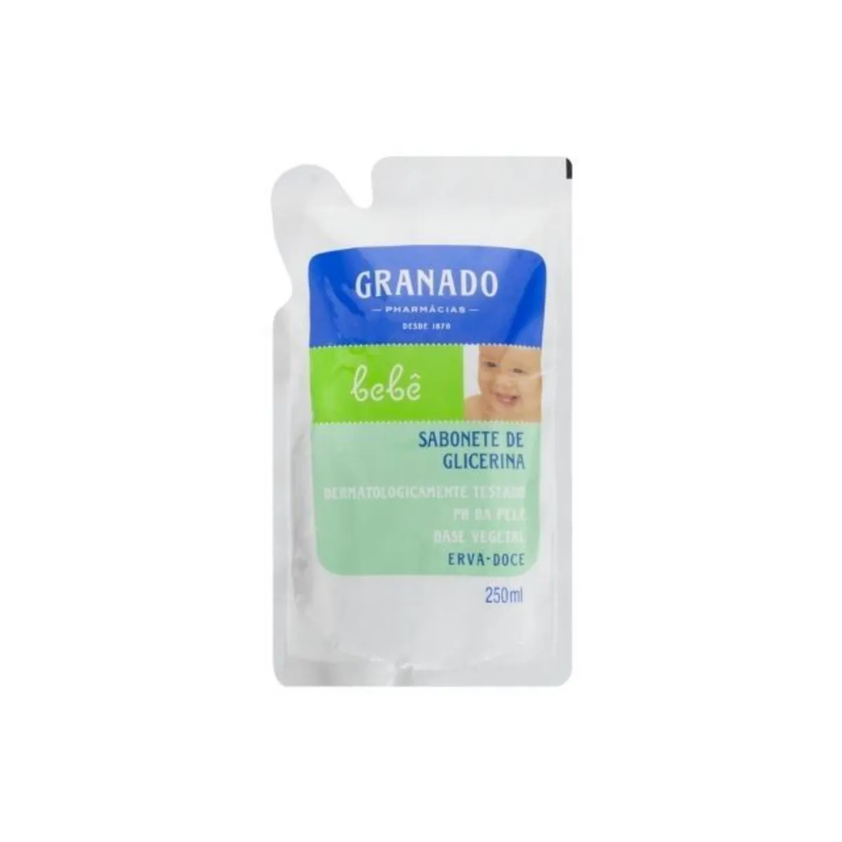 Kit c/4 Sabonete Líquido Infantil Granado Bebê Refil 250ml Lavanda