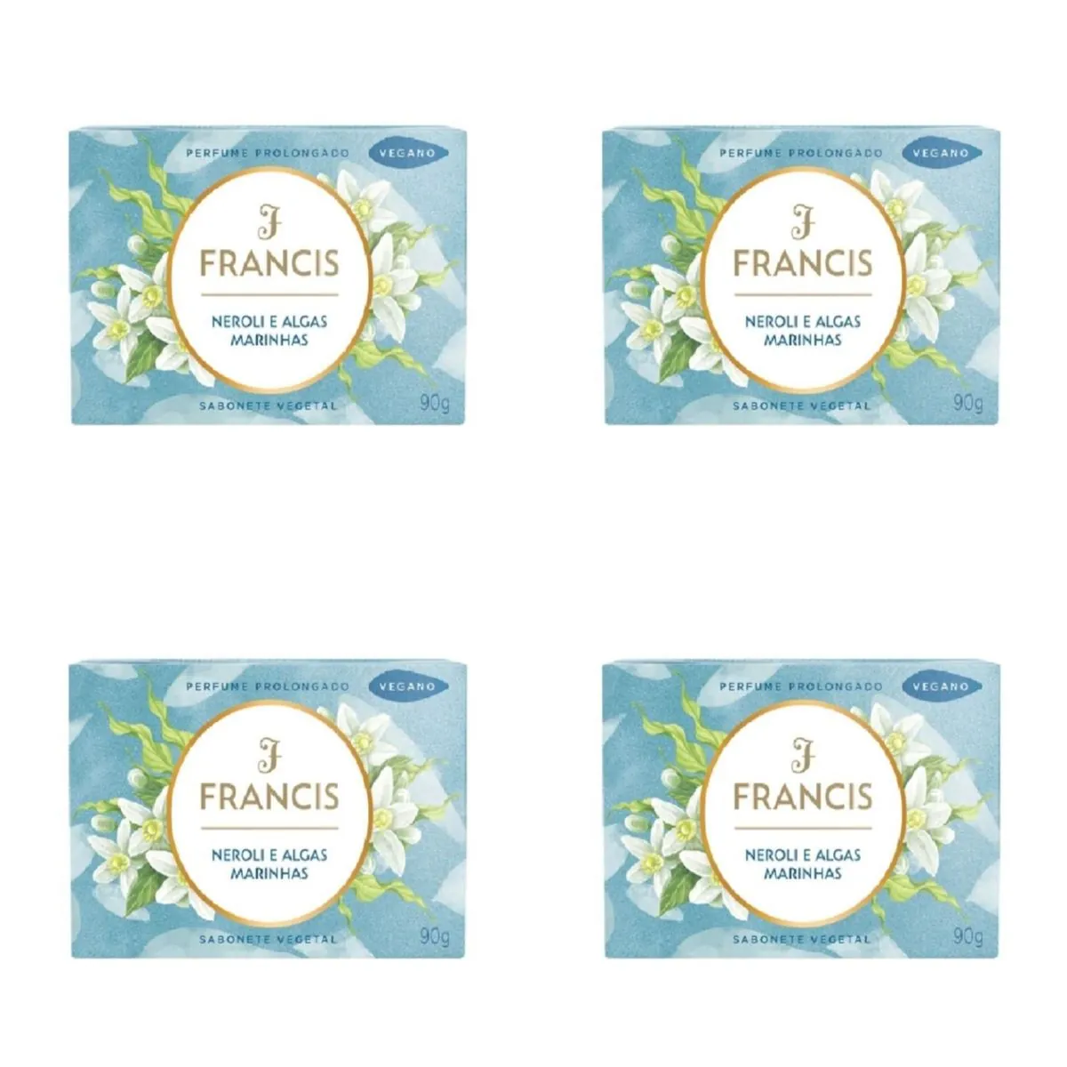 Kit c/4 Sabonetes Francis Clássico 90g Marinho