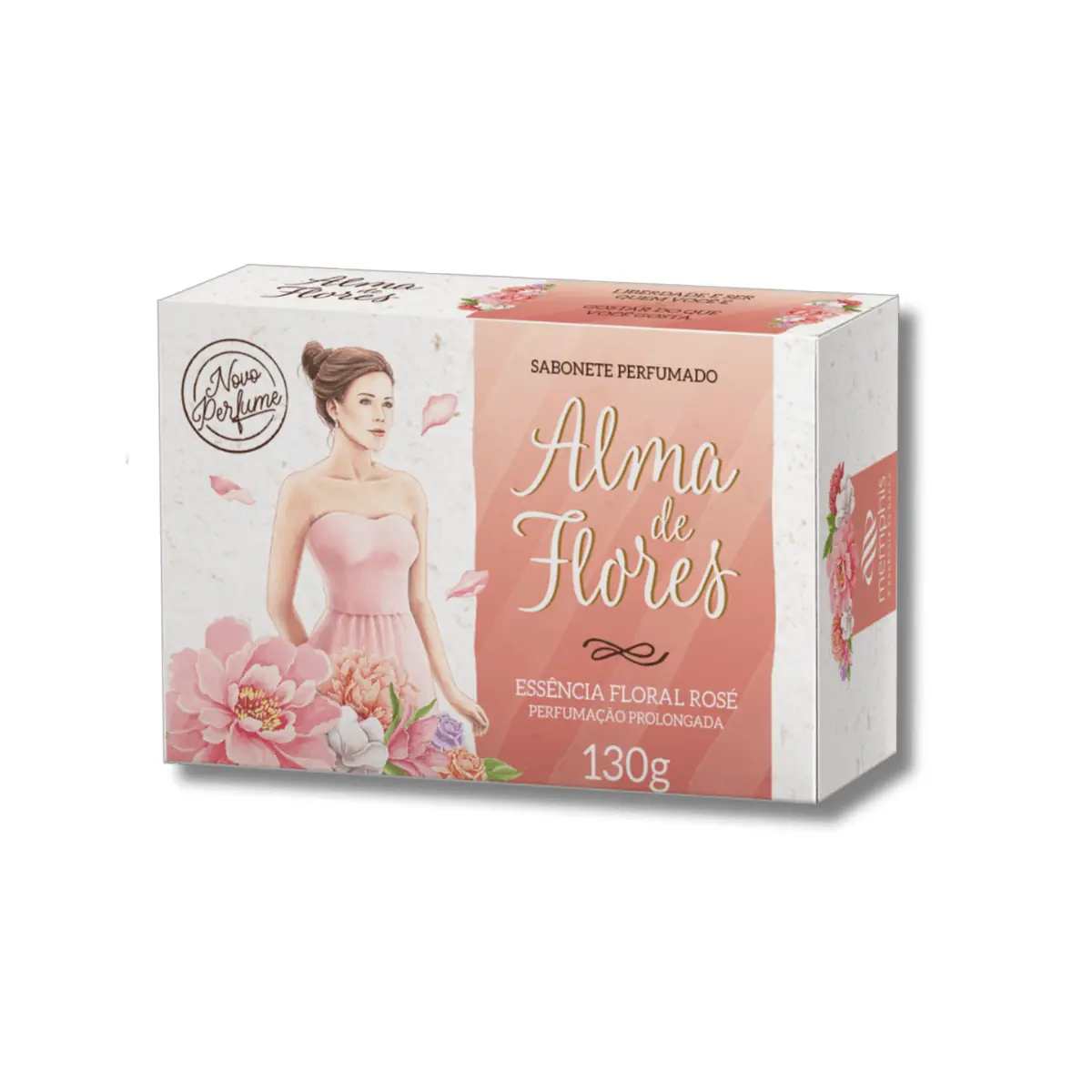 Kit c/4 Sabonete Alma De Flores 130g Rose
