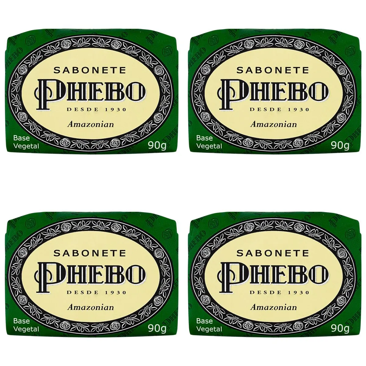 Kit c/4 Sabonetes Phebo Amazonian 90g cada