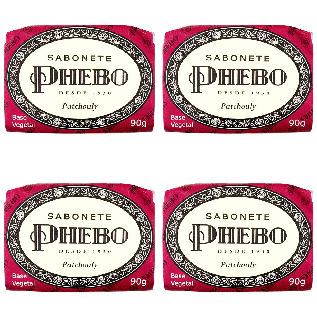 Kit c/4 Sabonetes Phebo Patchouly 90g cada