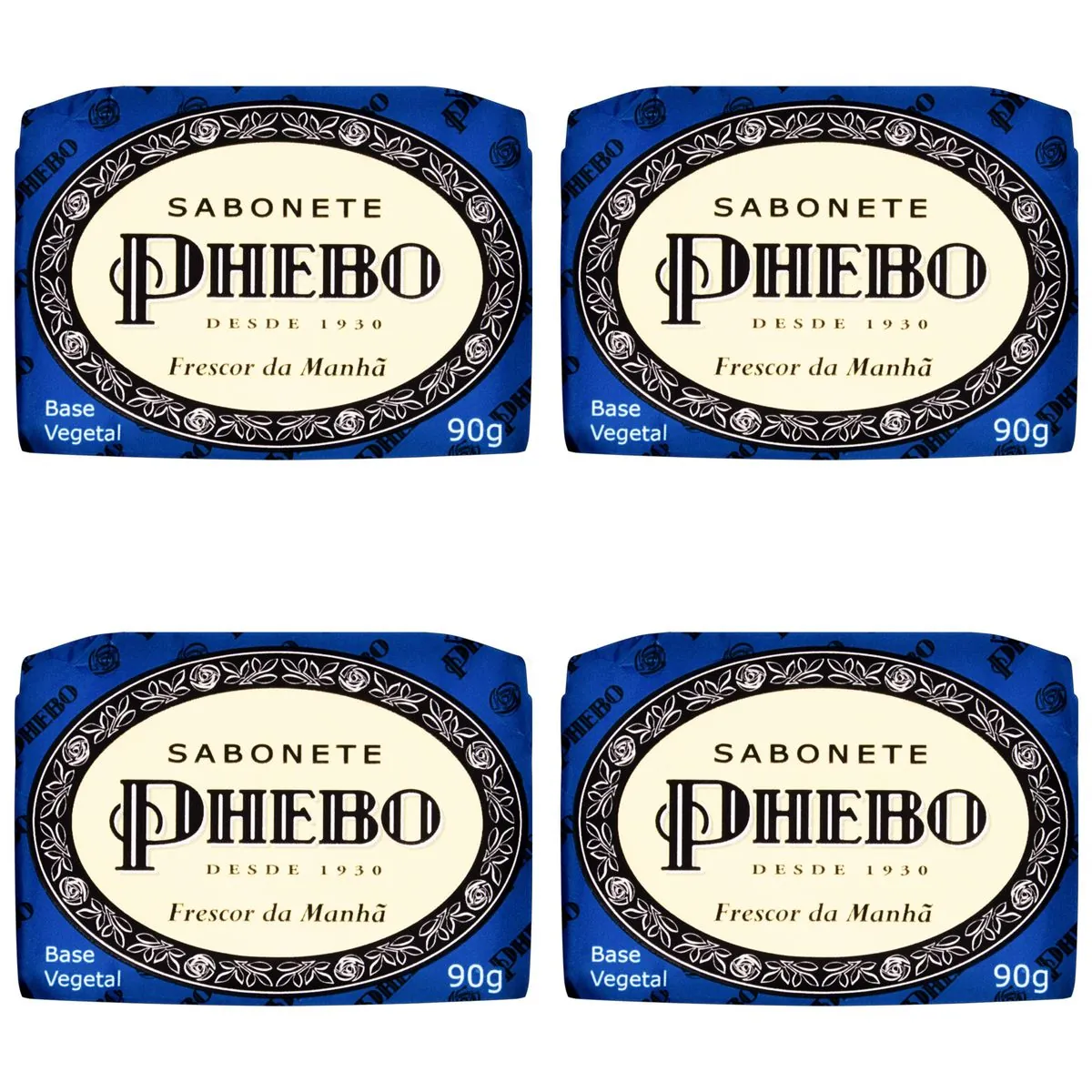 Kit c/4 Sabonetes Phebo Frescor Da Manhã 90g cada