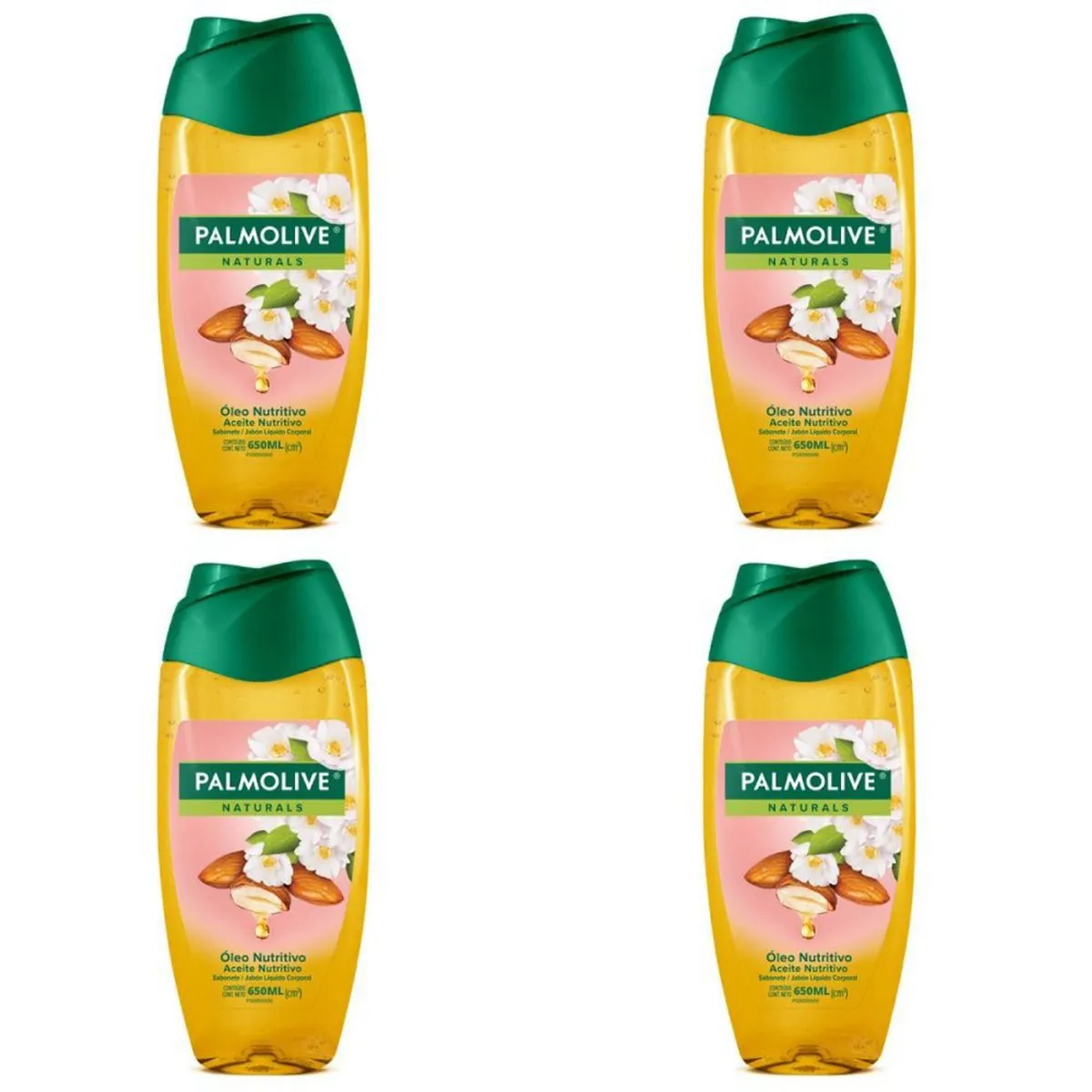 Kit c/4 Sabonetes Líquido Palmolive Naturals Camelia 650ml