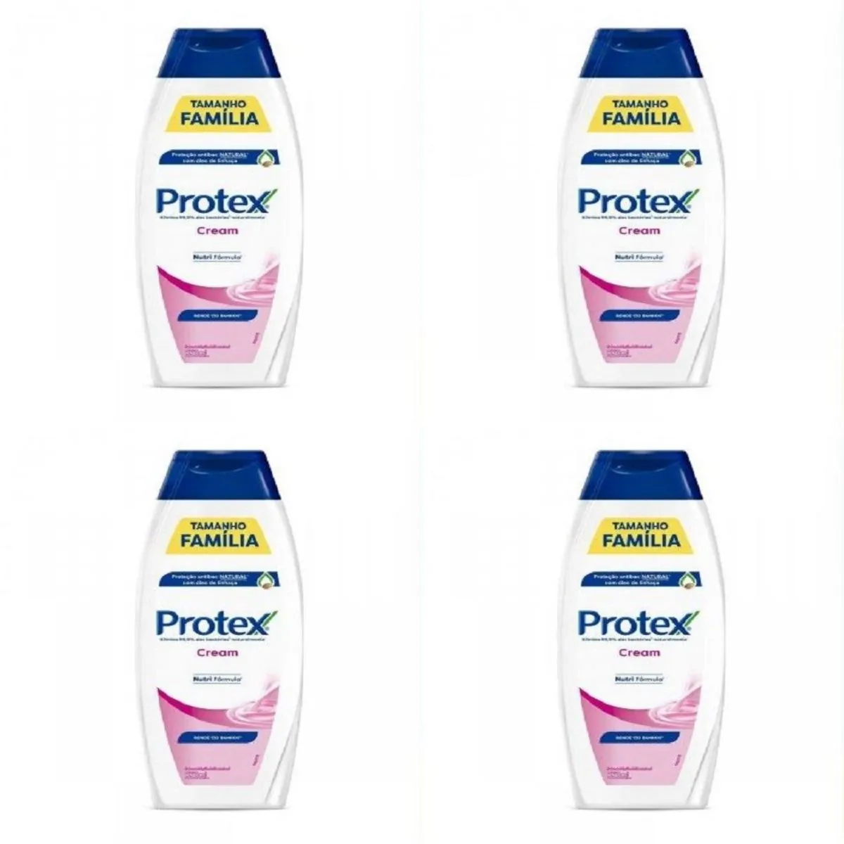 Kit c/4 Sabonetes Líquido Protex Cream 650ml