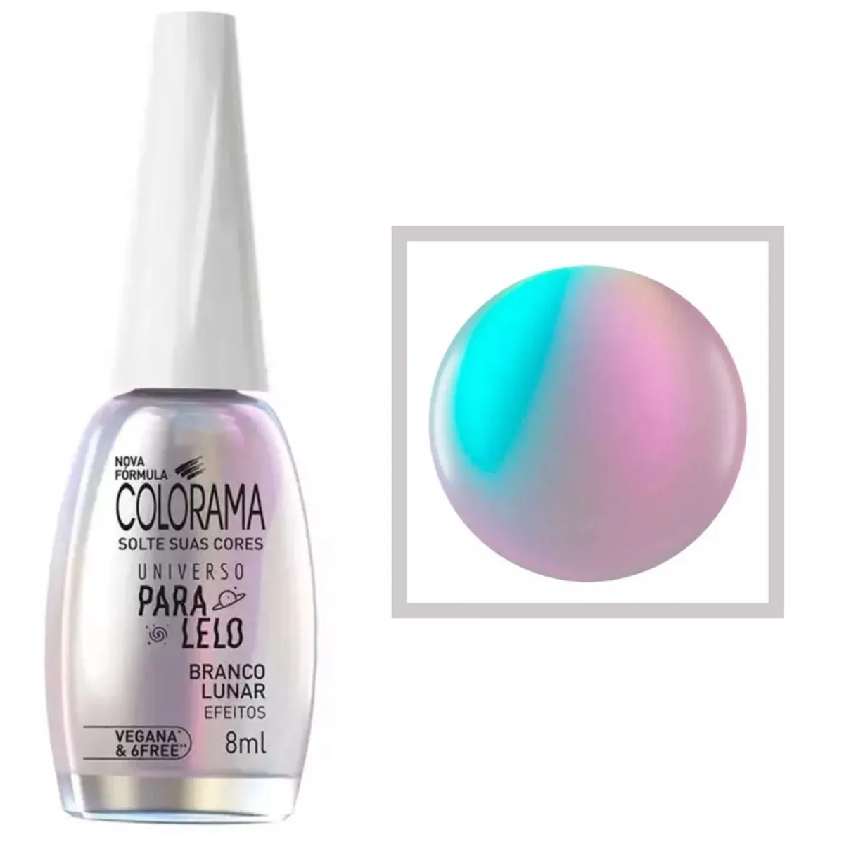 Kit c/9 Esmalte Colorama Universo ParaLelo Branco Lunar