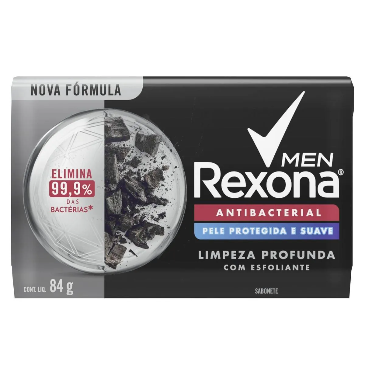 Kit c/9 Sabonete Rexona Men Limpeza Profunda 84g