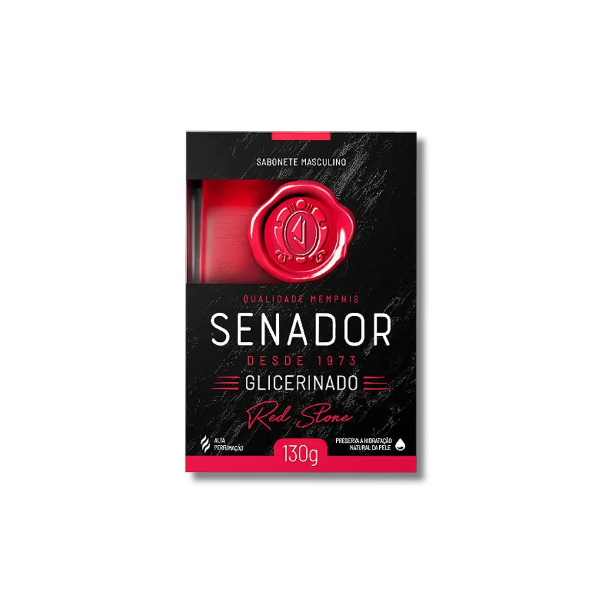 Kit c/9 Sabonete Senador Red Stone 130g
