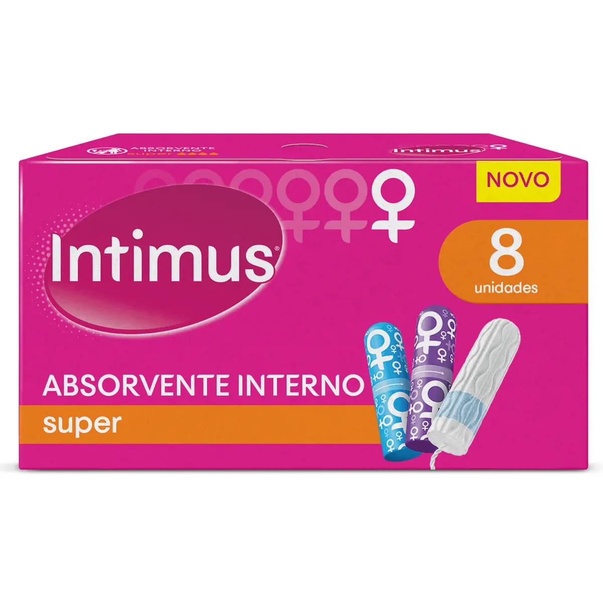 Kit c/9 Absorvente Interno Intimus Super 8 Unidades