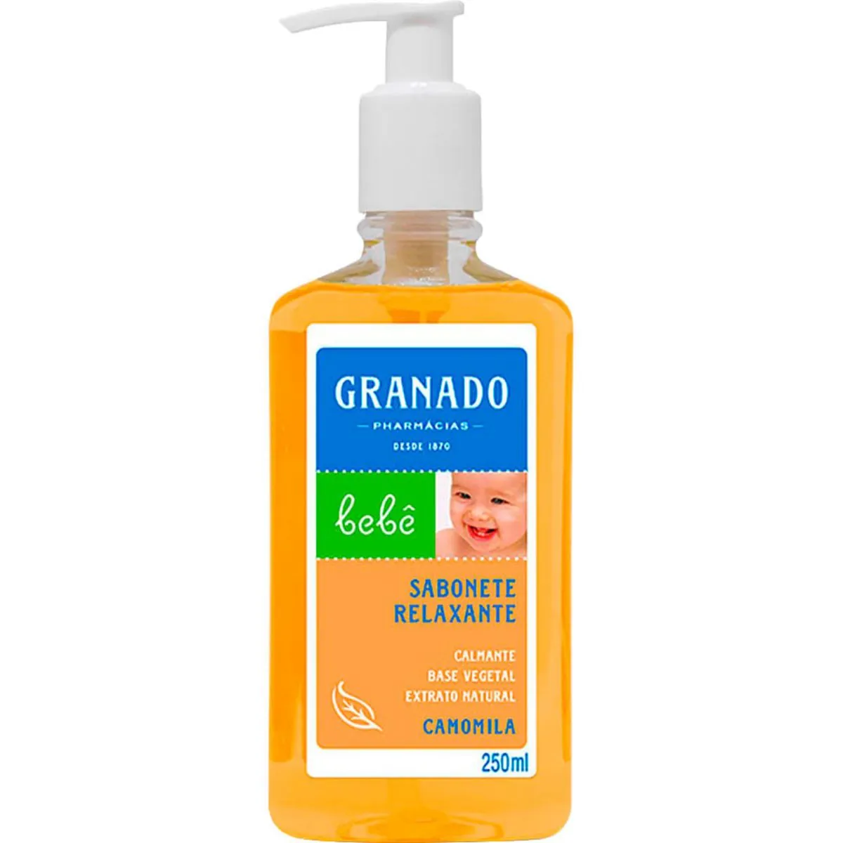 Kit c/9 Sabonete Líquido Infantil Granado Bebê 250ml Camomila