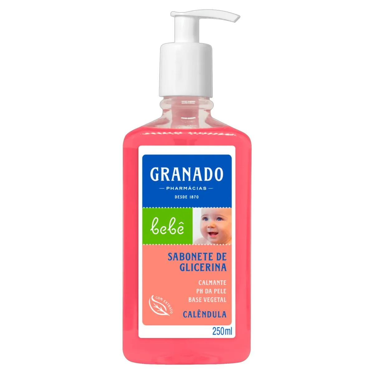 Kit c/9 Sabonete Liquido Infantil Granado Bebê 250ml Calendula