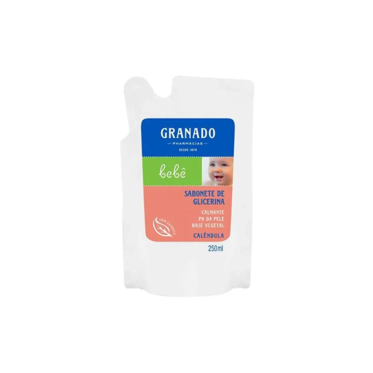 Kit c/9 Sabonete Liquido Infantil Granado Bebê Refil 250ml Calendula