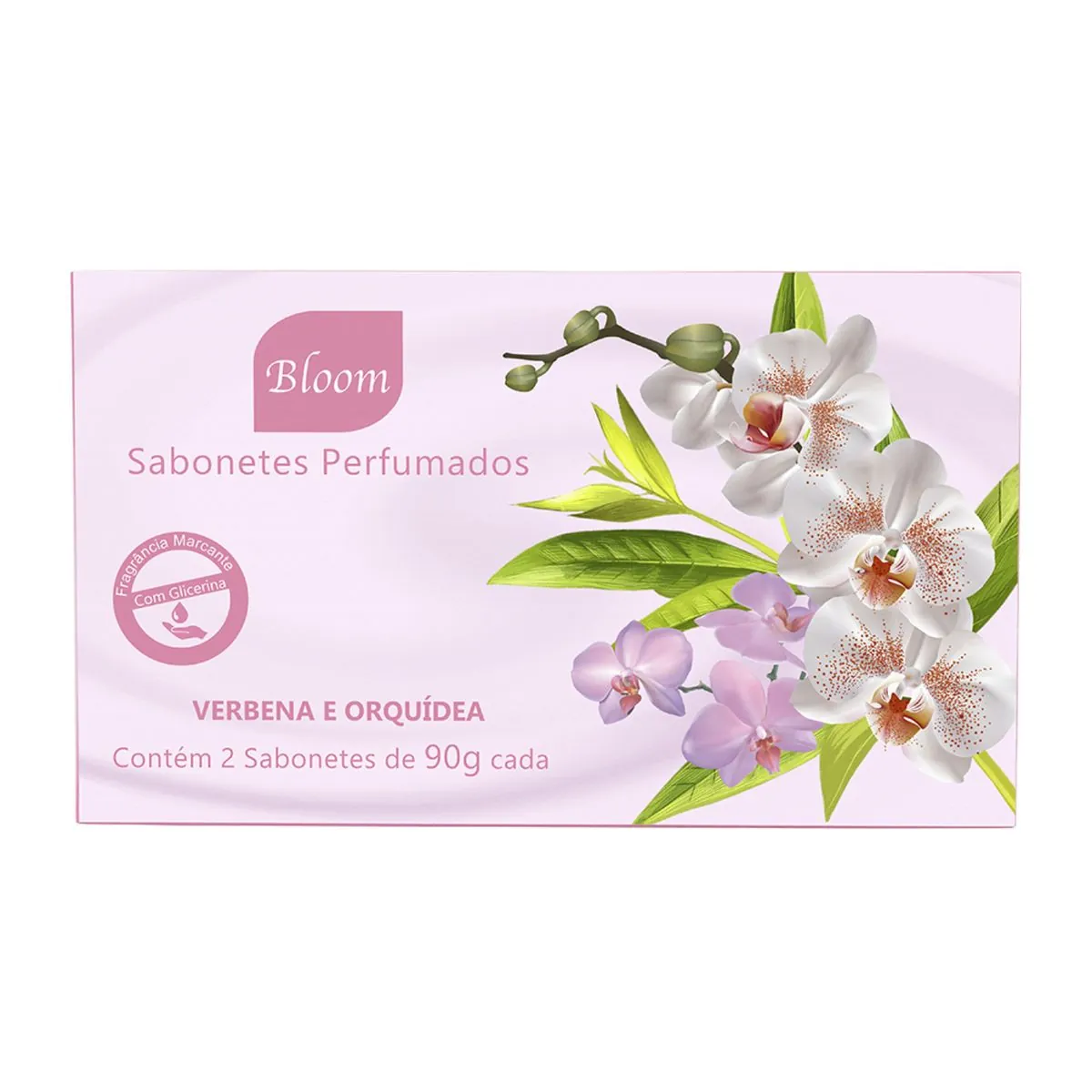 Kit c/9 Sabonete Bloom 90g Estojo c/ 2 Unidades Verbena & Orquidea