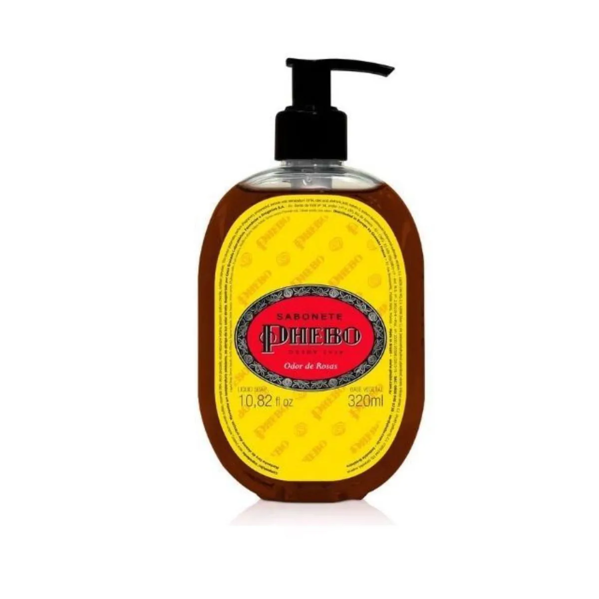 Kit c/9 Sabonete Líquido Phebo Odor De Rosas 320ml