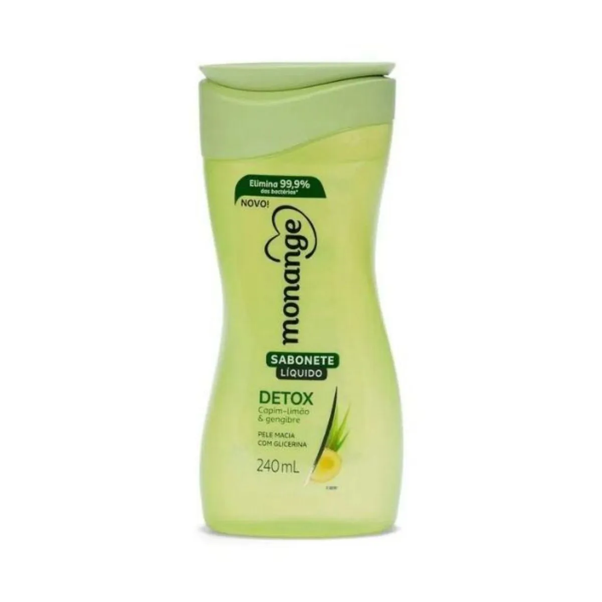 Kit c/9 Sabonete Liquido Monange 240ml Detox