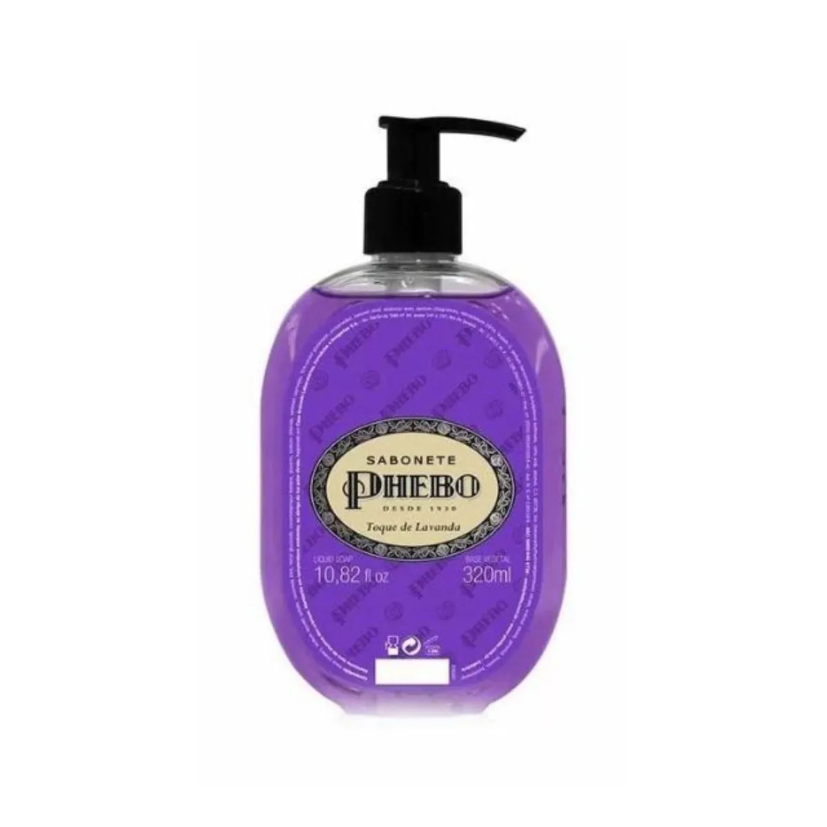 Kit c/9 Sabonete Liquido Phebo Odor De Rosas 320ml Toque De Lavanda