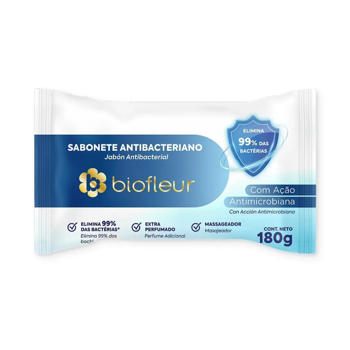 Kit c/9 Biofleur Sabonete 180g Antibacteriano