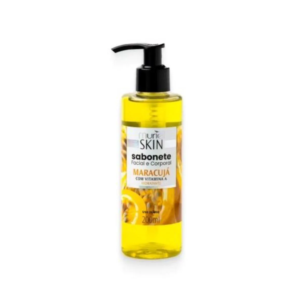 Kit c/9 Sabonete Liquido Facial Corporal Muriel Maracujá 200ml