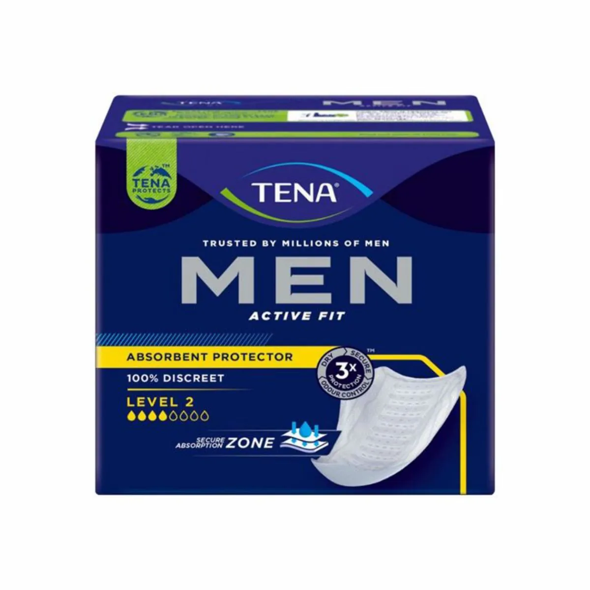 Kit c/16 Absorvente Tena Men Level 2 c/10 Unidades