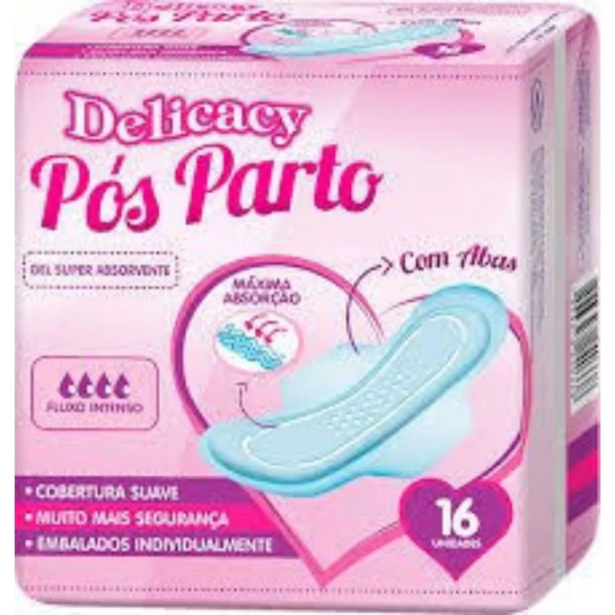 Kit c/16 Absorvente Delicacy Pos - Parto C/16Un