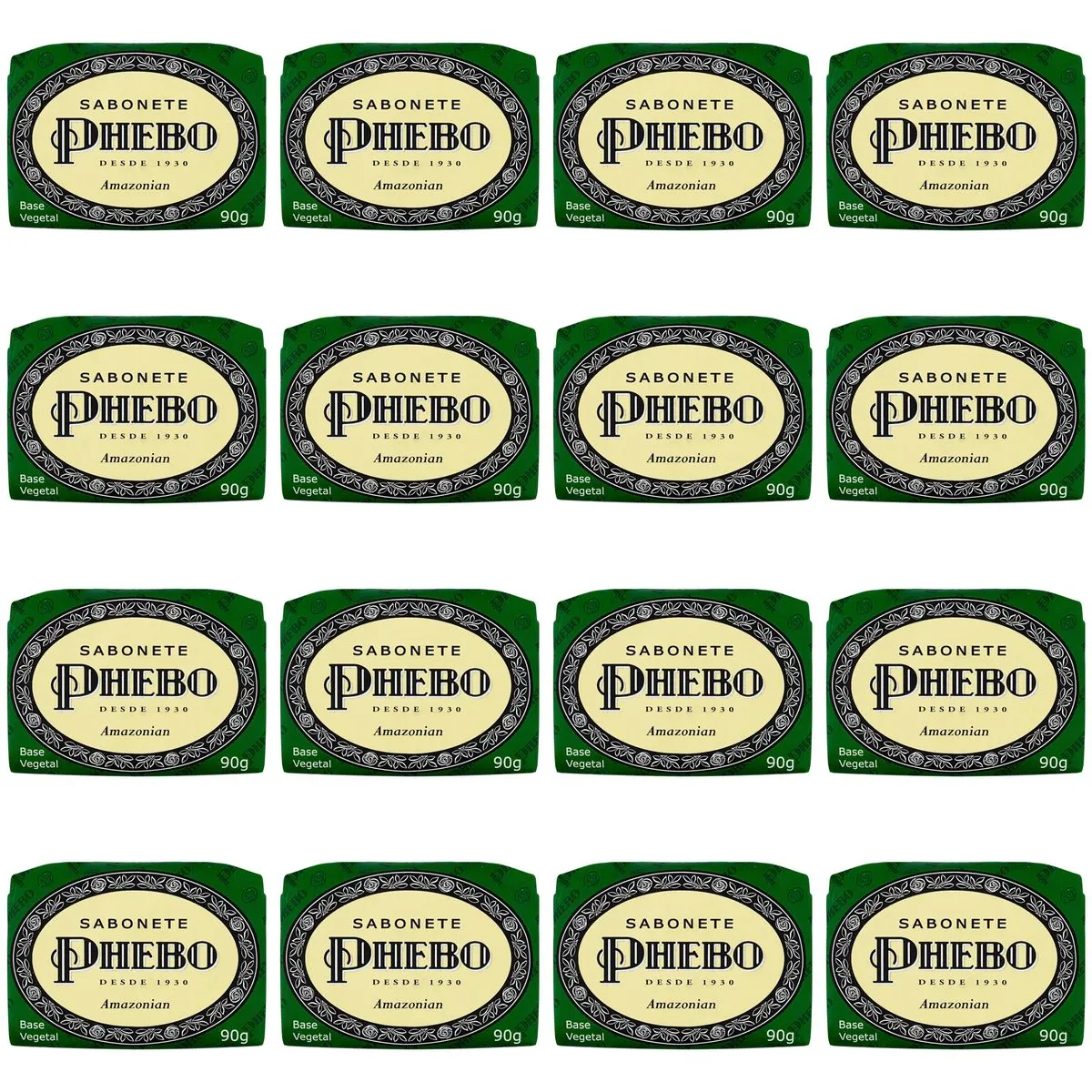 Kit c/16 Sabonetes Phebo Amazonian 90g