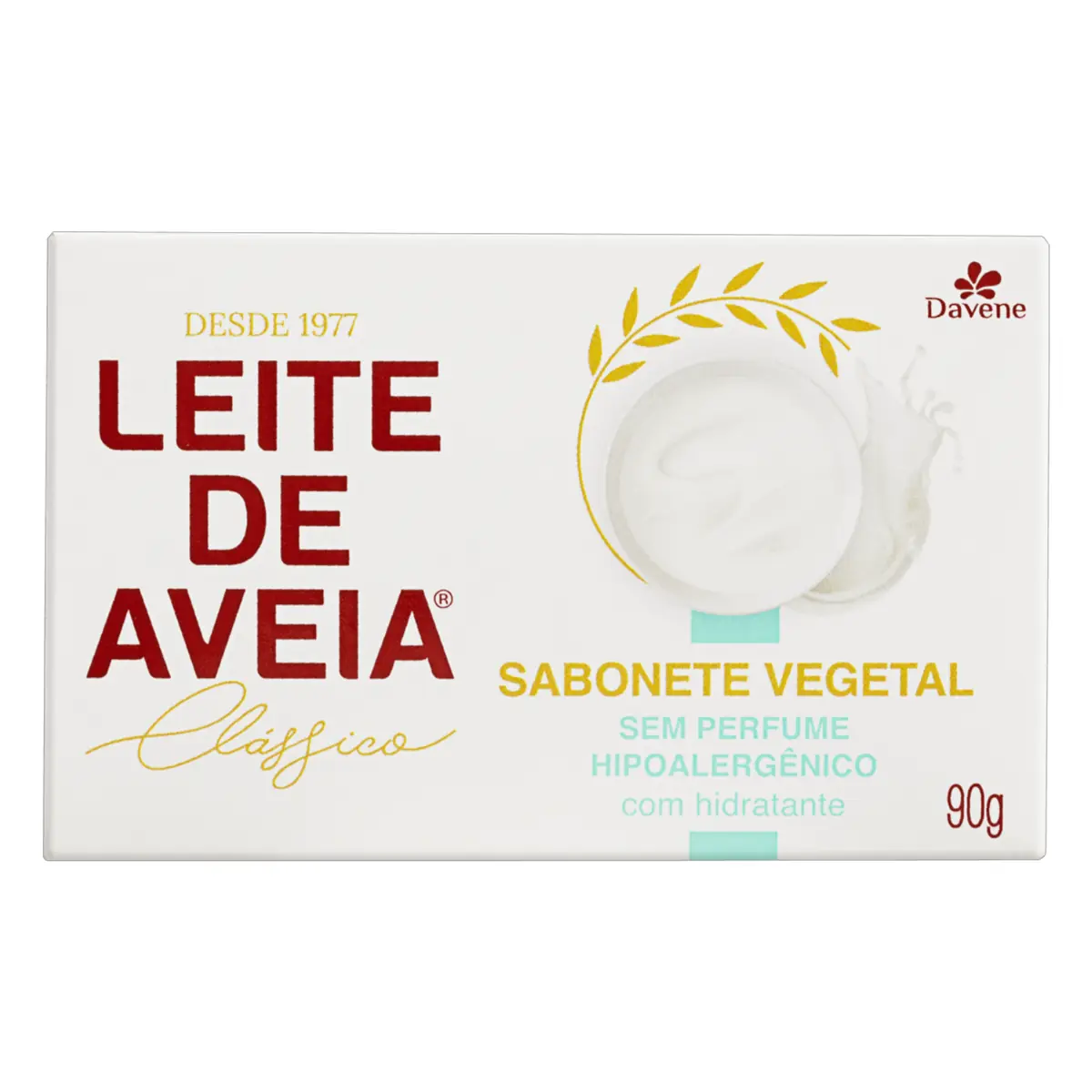 Kit c/16 Davene Sabonete Leite De Aveia Hipoalerge 90g