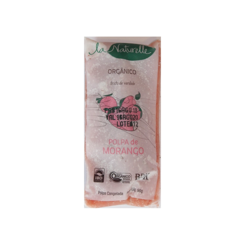 Polpa De Morango Pct 90g La Naturelle
