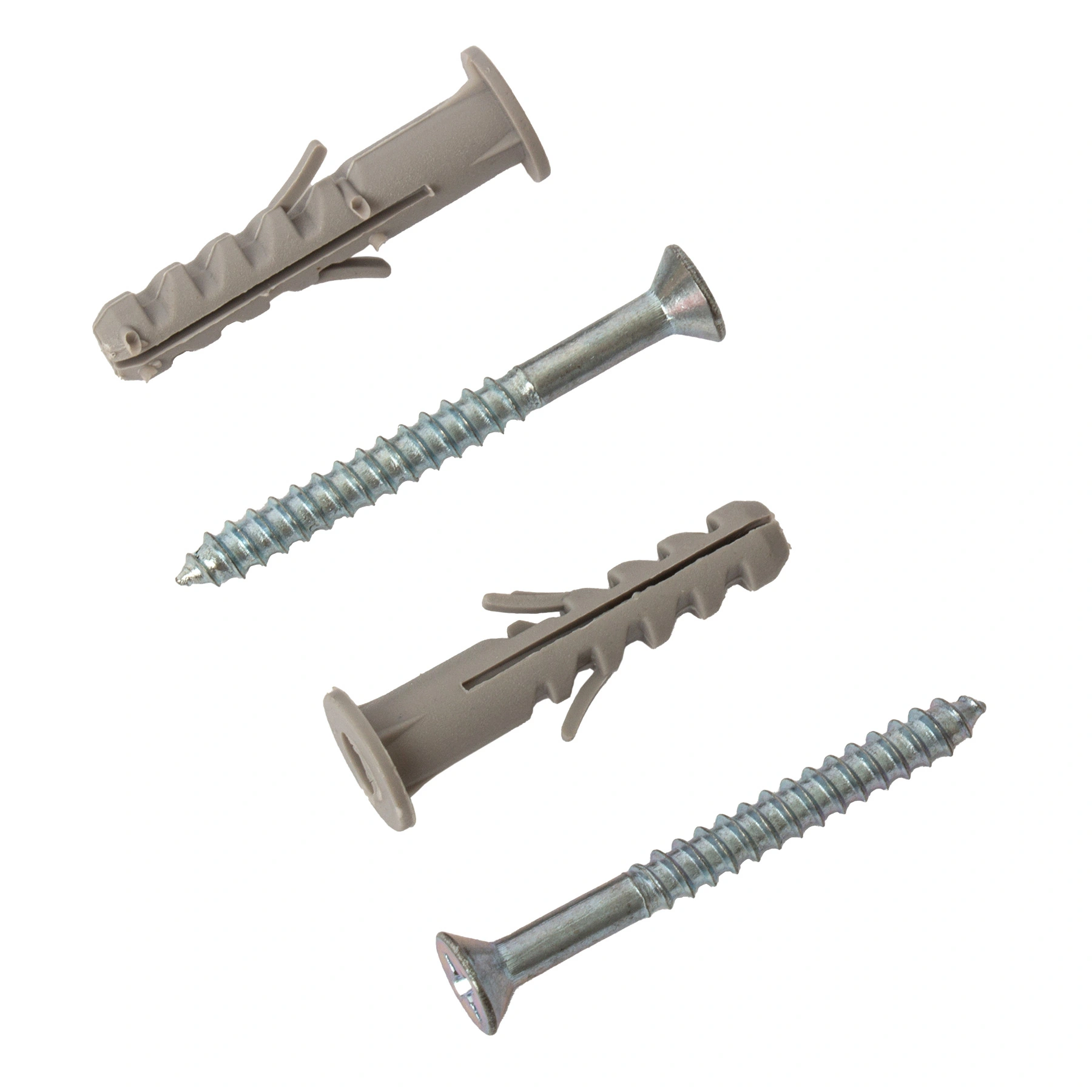 Bucha Nylon 6mm Bases Maciças SF com Aba com Parafuso 25 peças Standers