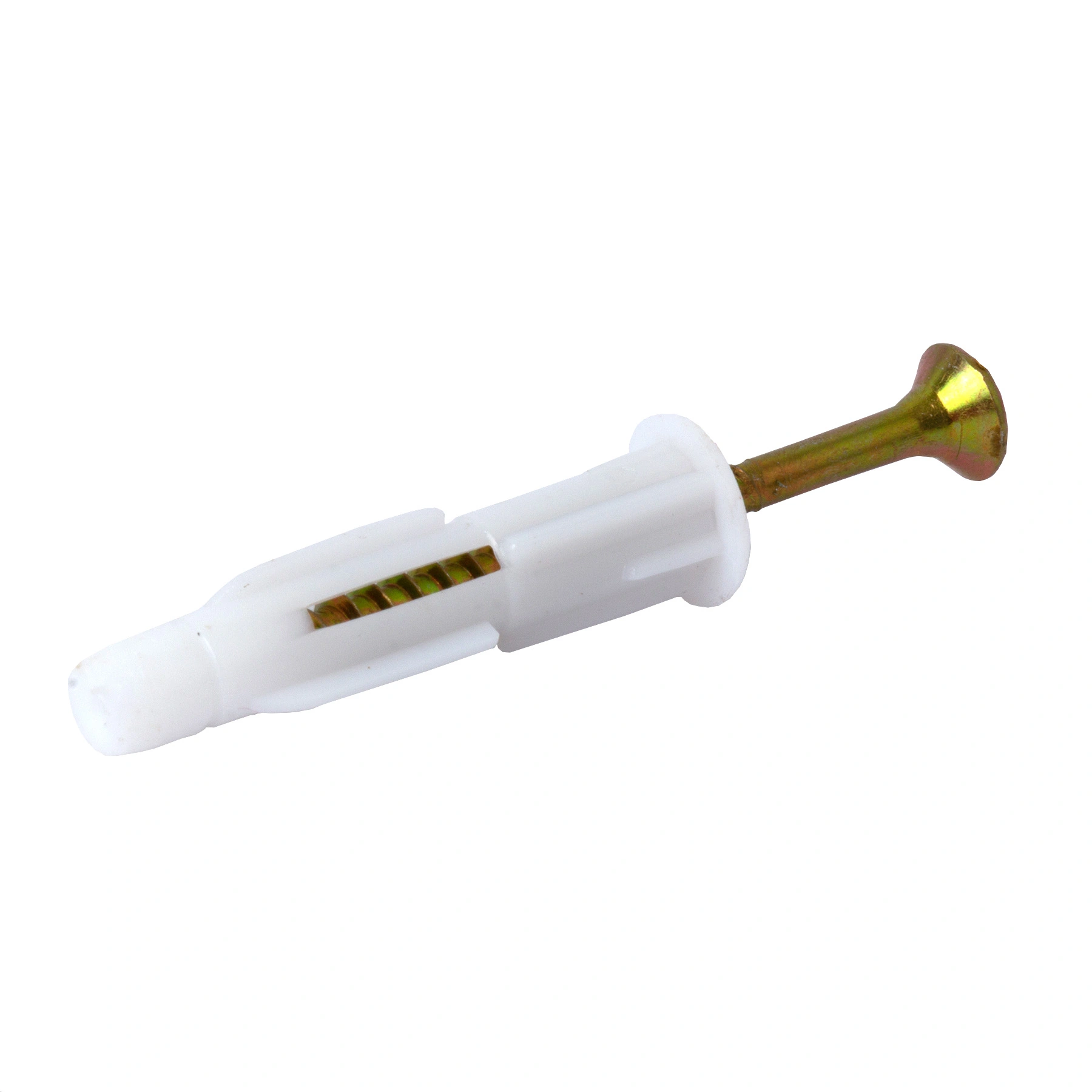 Bucha Plástico 6mm Base Maciça e Oca MU com Parafuso 80 peças Standers