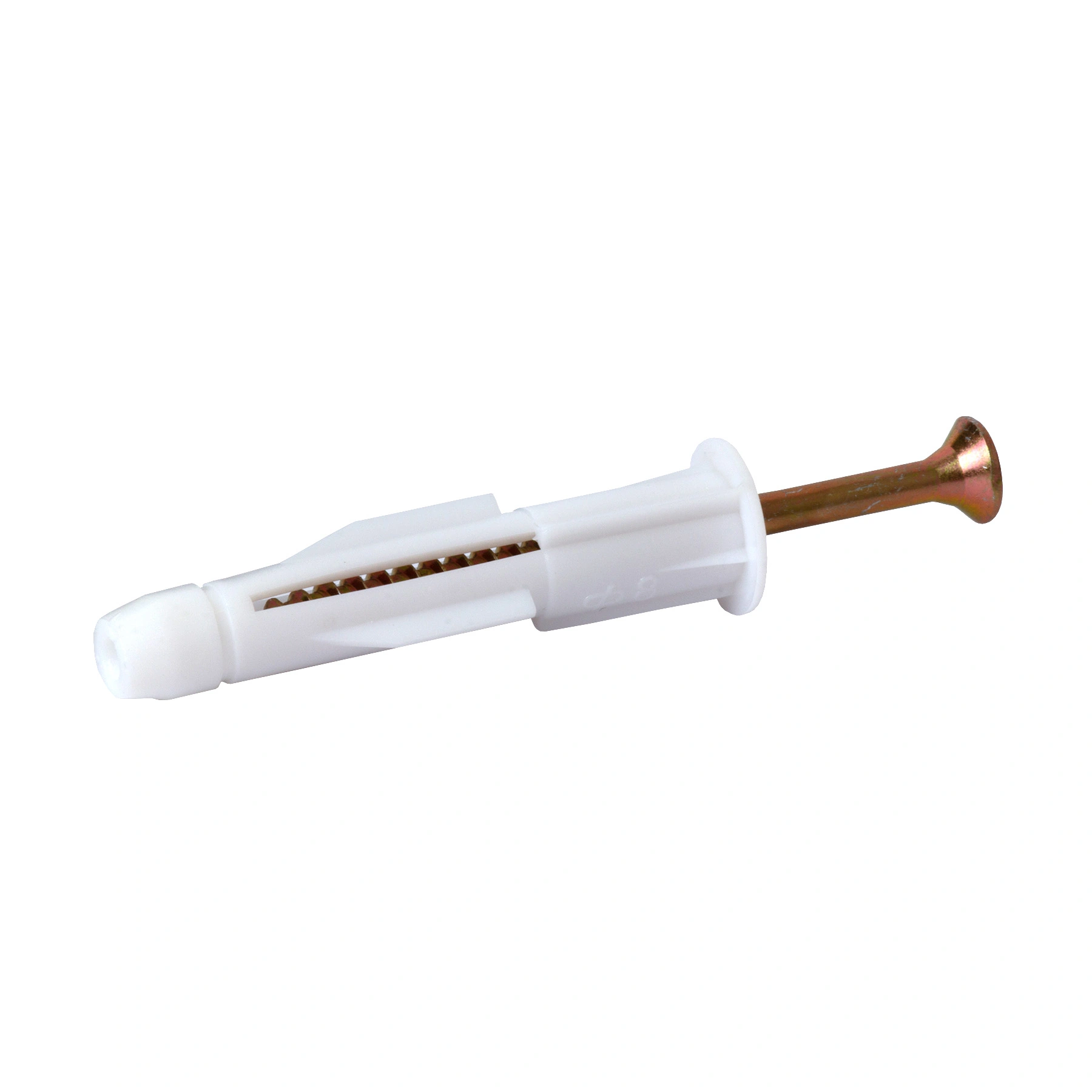 Bucha Plástico 8mm Base Maciça e Oca MU com Parafuso 25 peças Standers