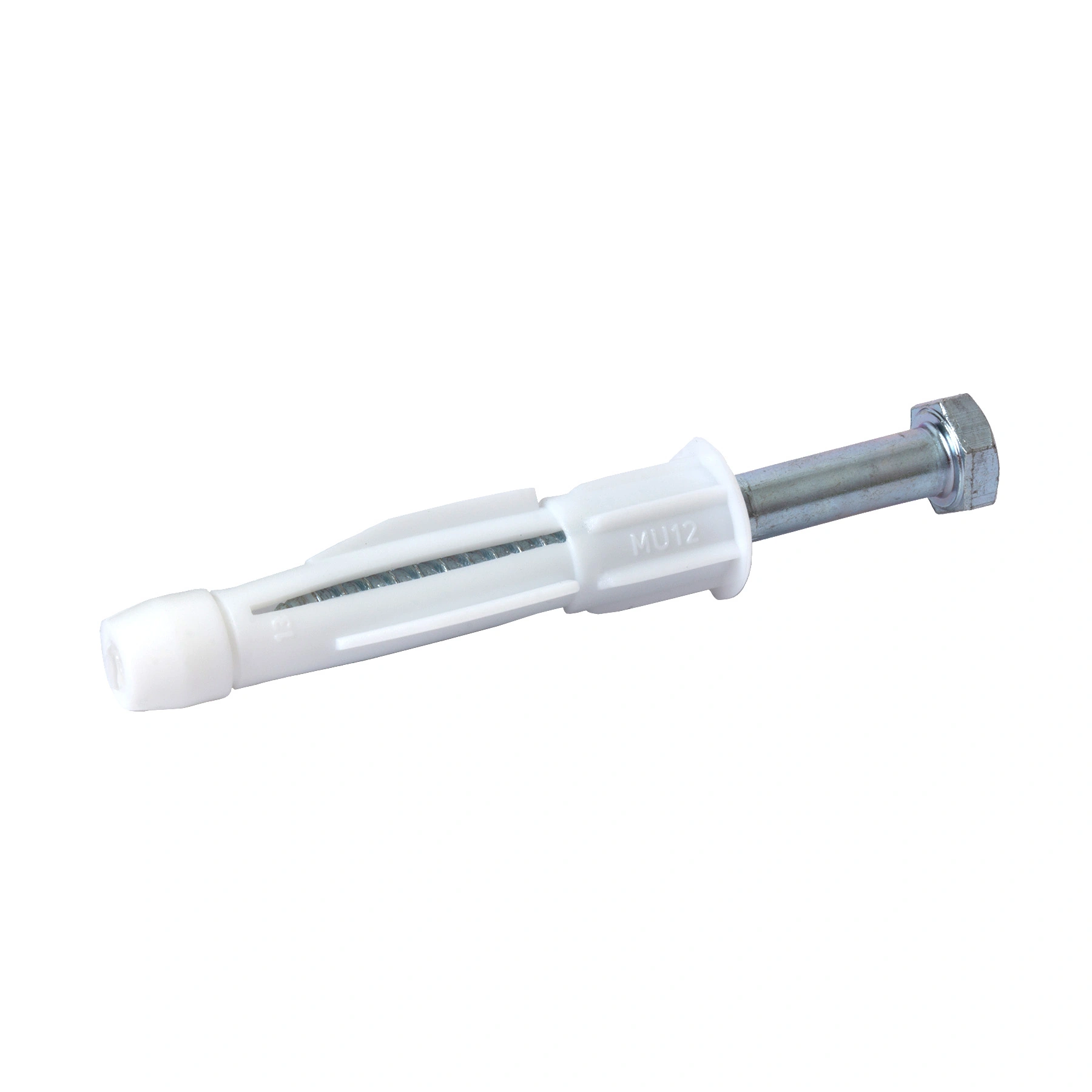 Bucha Plástico 12mm Base Maciça e Oca MU com Parafuso 2 peças Standers