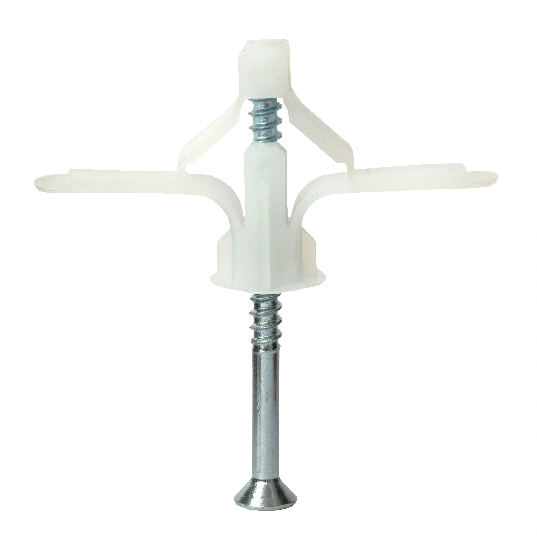 Bucha Drywall 10mm Polietileno Fly 3 25 peças com Parafuso Standers